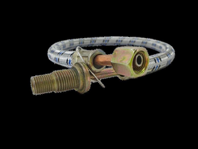 Шланг манометра масла МТЗ (с металлической оплеткой) (L=530 мм) - 45 ...