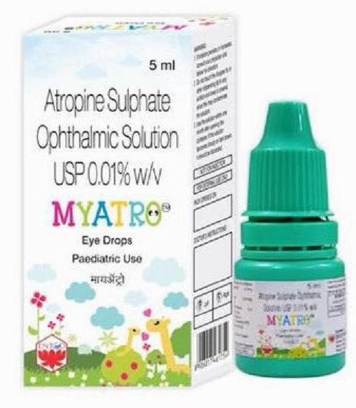 Myatro atropine, Атропин. 0.01 Eye Drops 5 ml. Капли для глаз. 350