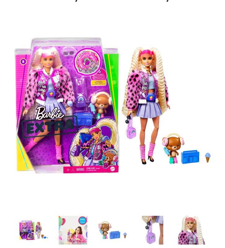 Кукла барби экстра екстра 8 мишка куколка barbie extra оригинал - 690 ...