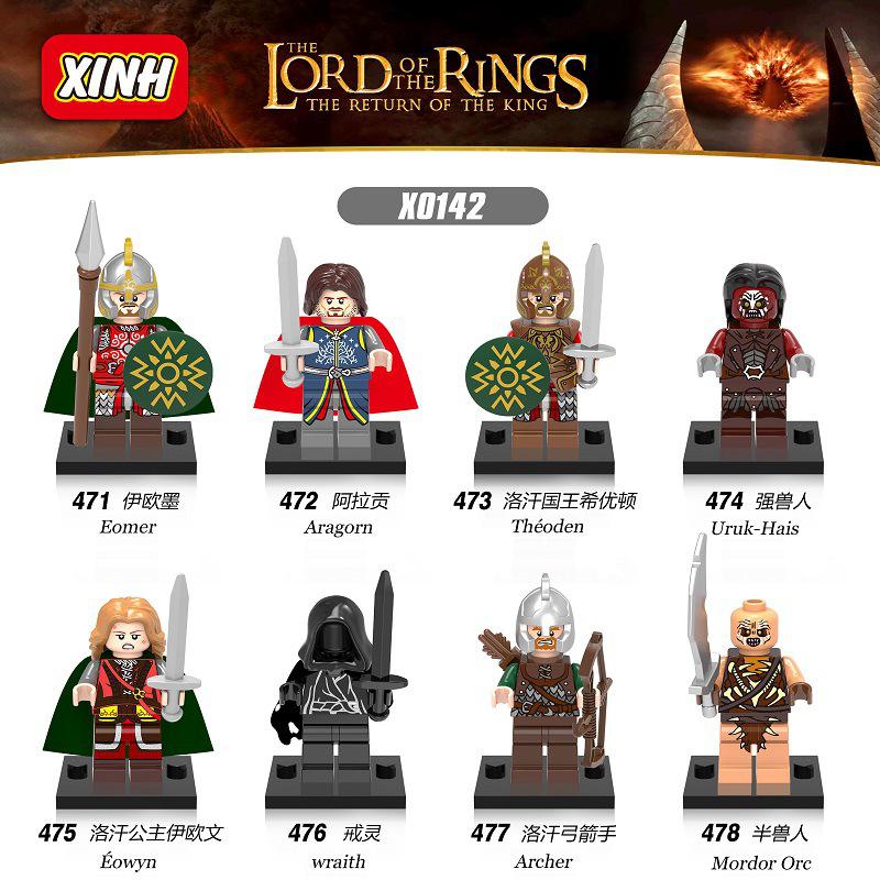 Фигурки человечки властелин колец воины рыцари lego аналог - 370 ...
