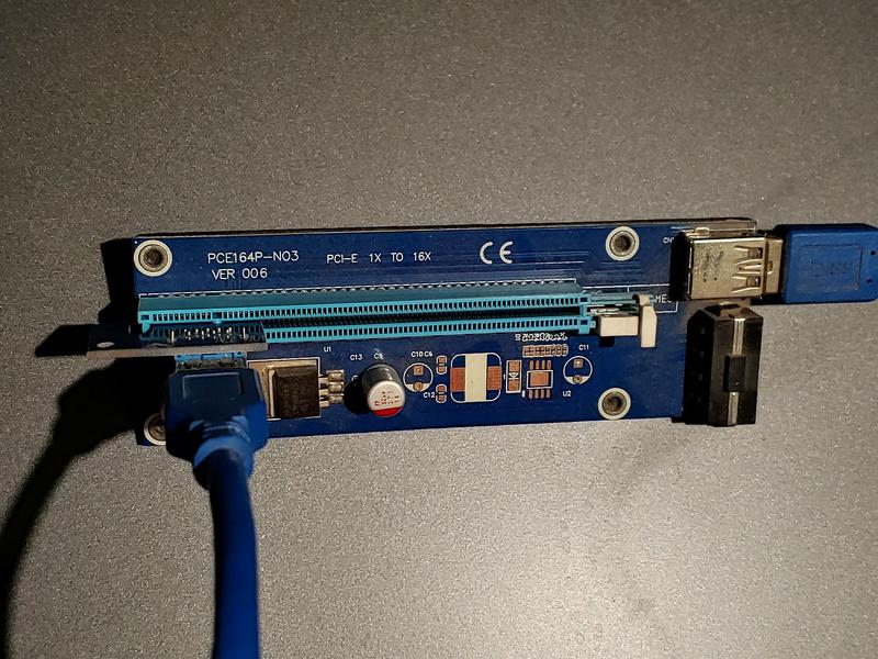 Райзер для майнинга PCI-E riser pce164p-n03 ver 006 и тп