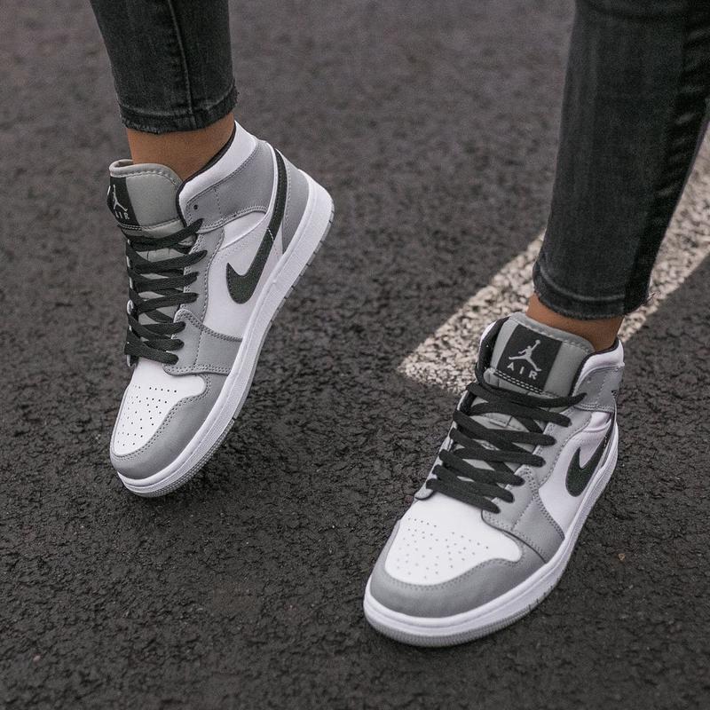 Grey and store white jordan 1