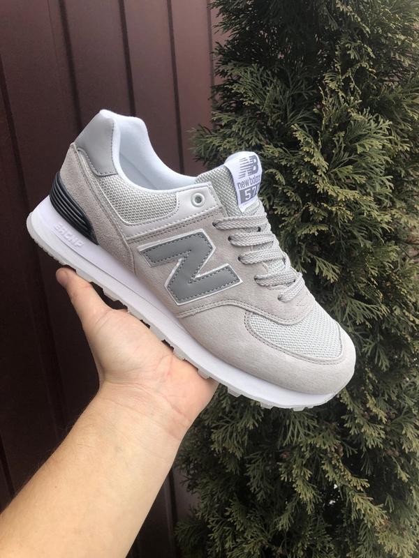 Женские замшевые серые кроссовки new balance 574 🆕нью баланс 574 - 1199 ...
