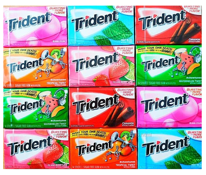 Trident Spearmint Мятная Жевательная резинка без сахара жвачка - 79 ...