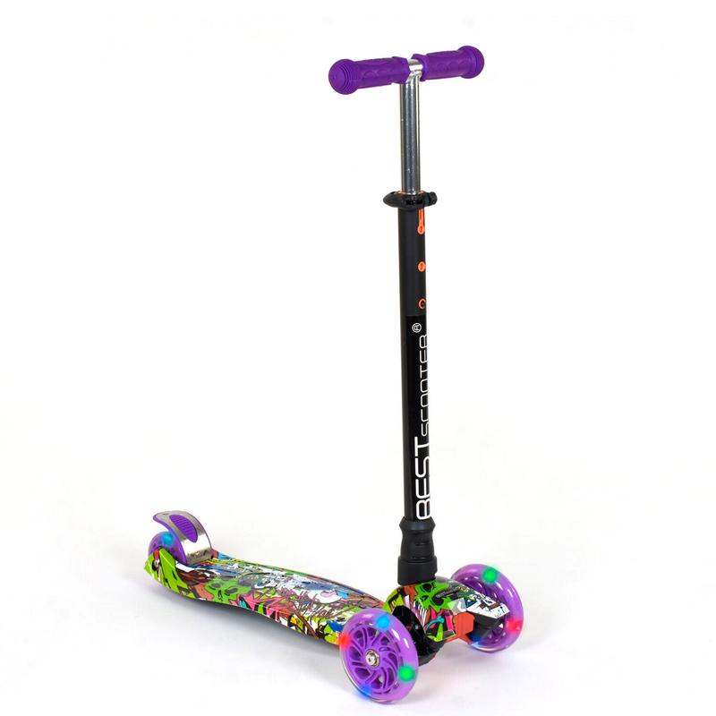Самокат «Scooter со световым эффектом, разноцветный». Производ ...
