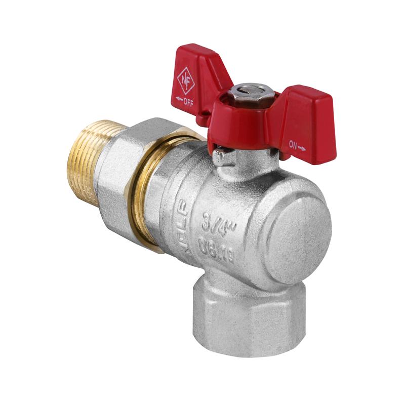 Кран шаровый с американкой угловой 3/4\" ГШБ (NF.941) NOLF (NF2... - 158 ...