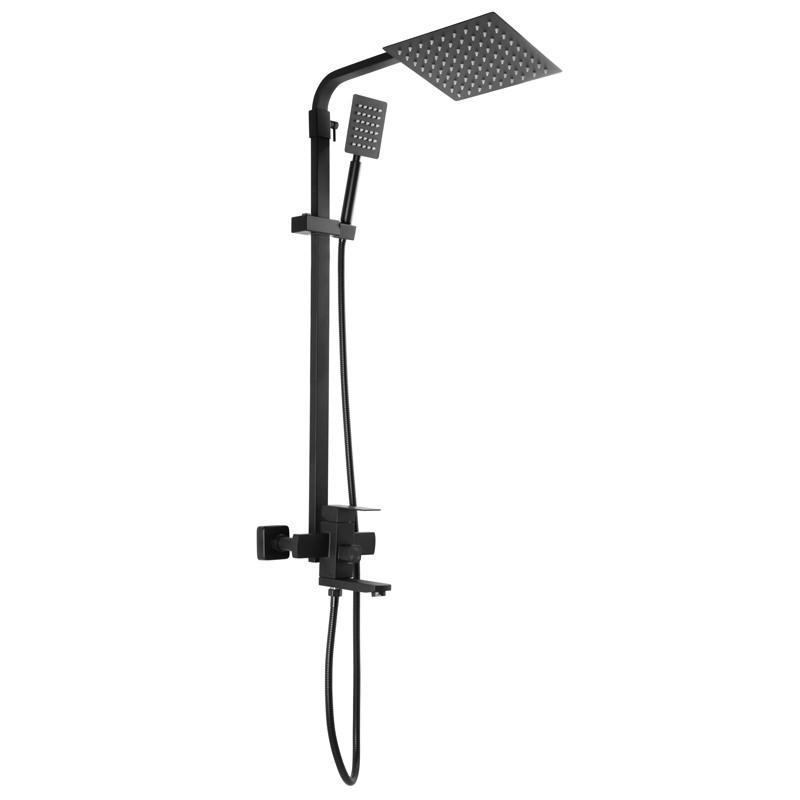 Душевая колонна со смесителем MIXXUS KUB-009-J черный (из нерж ...