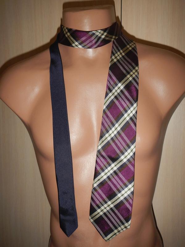 Стильный шелковый галстук tommy hilfiger 100% шелк