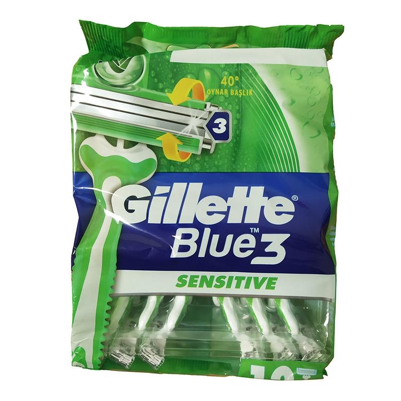 Станки бритвенные Gillette Blue 3 sensitive,( 12 шт): цена 350 грн ...