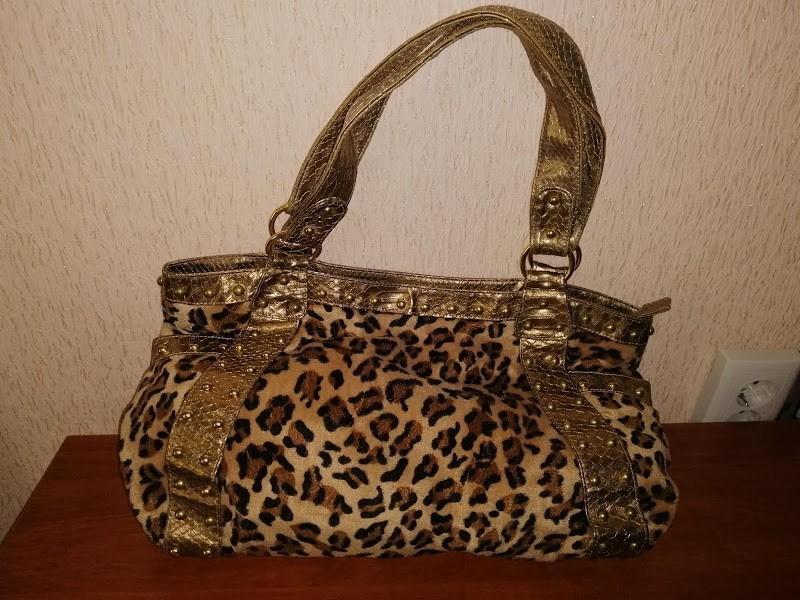 Красивая женская леопардовая сумка the bulaggi