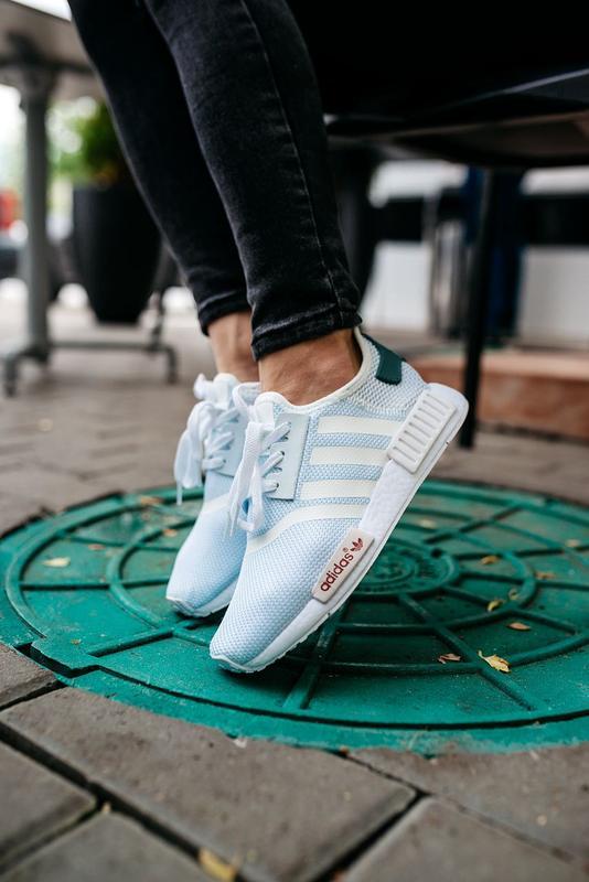 adidas gazelle silver green womens Custom Painted Monochromatic Adidas NMD Sneakers  B Street Shoes