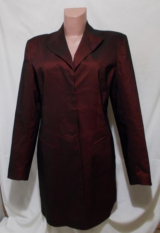 Новый пиджак удлиненный классический бордовый 'm.d.l. USA' 44-46р
