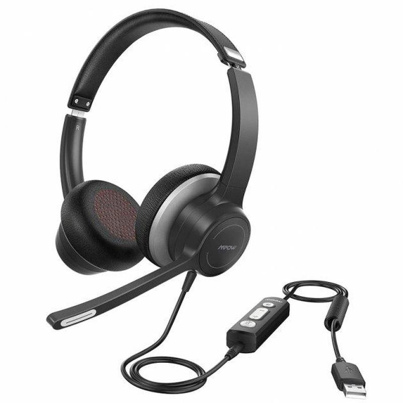Наушники для ПК с микрофоном MPOW HC6 проводная USB гарнитура - 1300 ...