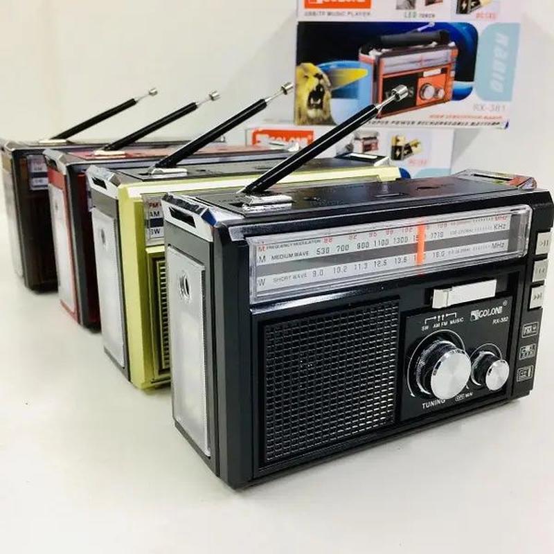 Радіоприймач акумуляторний приймач з ліхтариком Радіо з USB,... - 455 ...