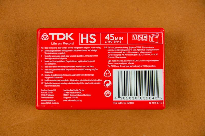Видеокассета новая TDK HS45 Compact VHS SX VHS C цена 300 грн