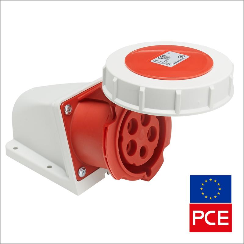 Розетка настенная PCE 1252-6 IP67 3P+N+PE 32A 400V (силовая) - 815 ...