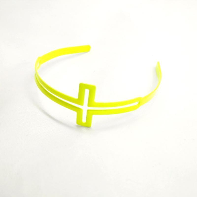 Стильный флуоресцентный браслет жёлтый