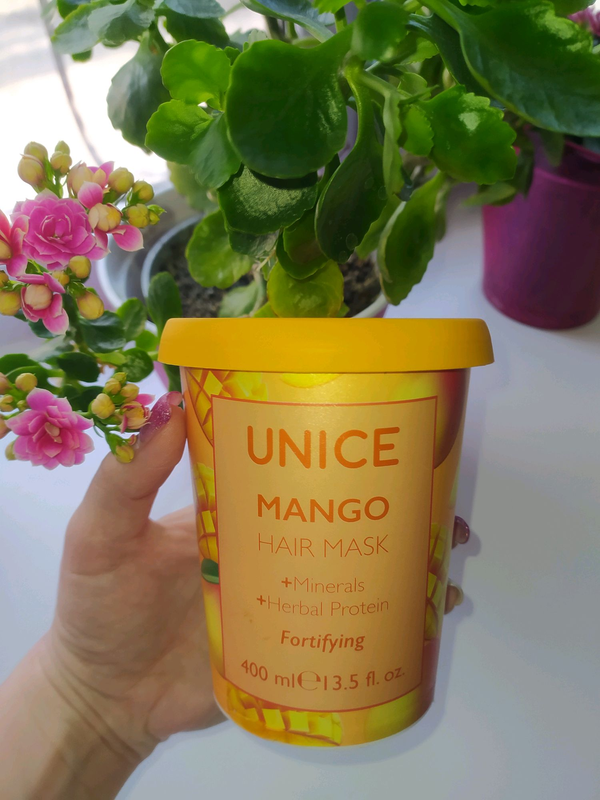 Змічнююча маска для волосся з манго Юнайс Unice 400 мл