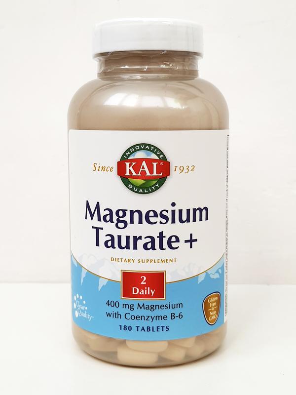 Магний таурат для чего. Таурат магния Kal. Kal Magnesium Taurate таблетки. Magnesium Taurate 180. Магний американский.