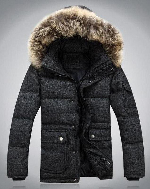 Куртка мужская зимняя серая