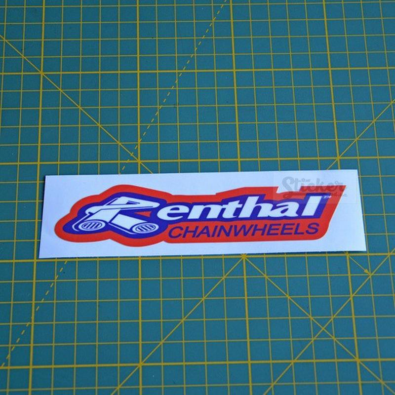 Виниловая наклейка на мотоцикл - Renthal chainwheels