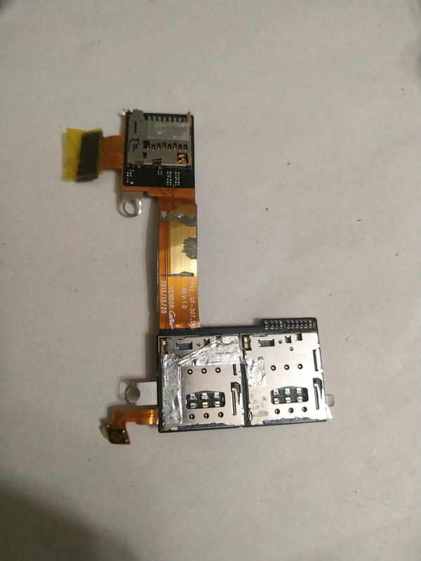 Шлейф сим карт б.у. оригинал для sony m2 d2302: цена 173 грн - купить ...