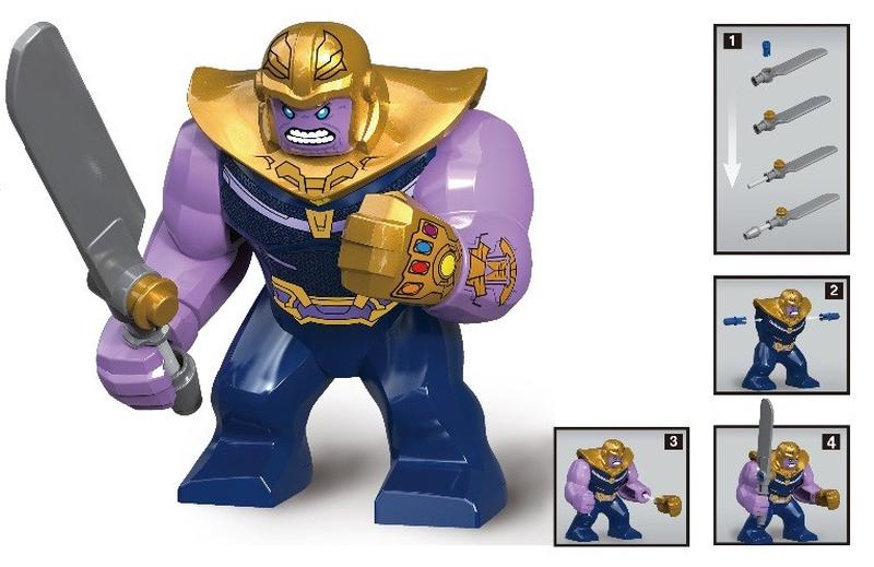 Лего фігурки Lego Marvel Марвел супер-герої месники Танос Thanos - 160 ...
