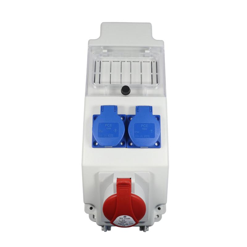 Щит с розетками 32A 4P, 2xSchuko 5 модулей IP44 SEZ ROS 5/x-50 - 2138 ...