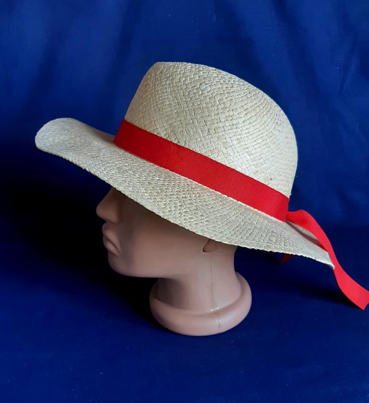 Летняя соломенная шляпа cartwheel  размер м (57см)