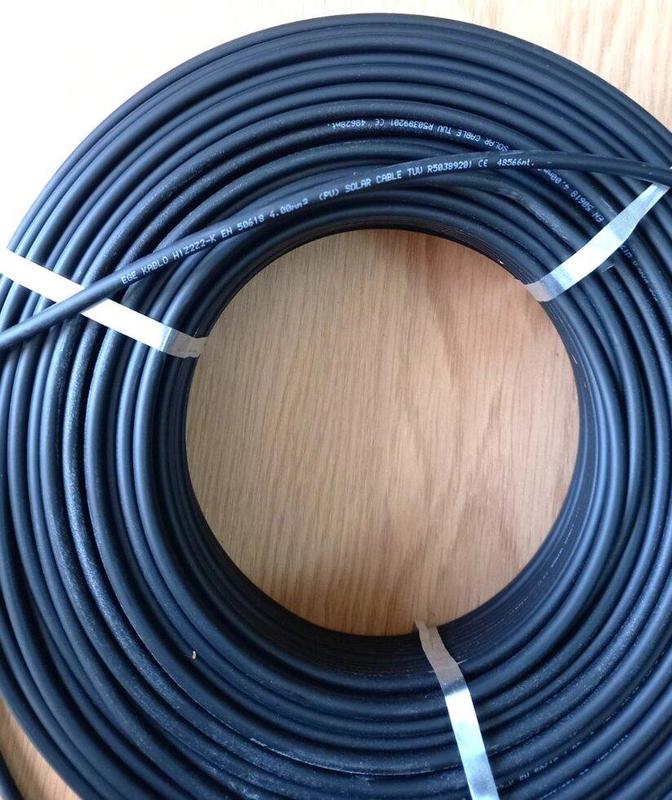 Кабель для солнечных панелей EGE KABLO H1Z2Z2-K 6 мм, черный, ...: цена ...