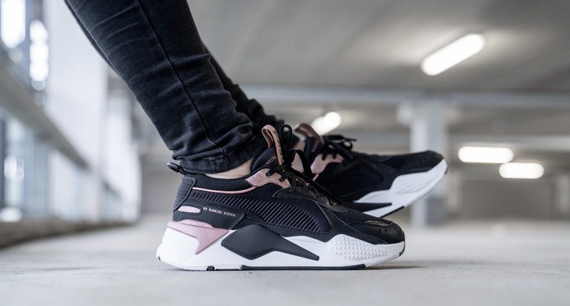 Puma rs x shop noir et rose gold