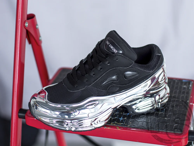 raf simons silver black