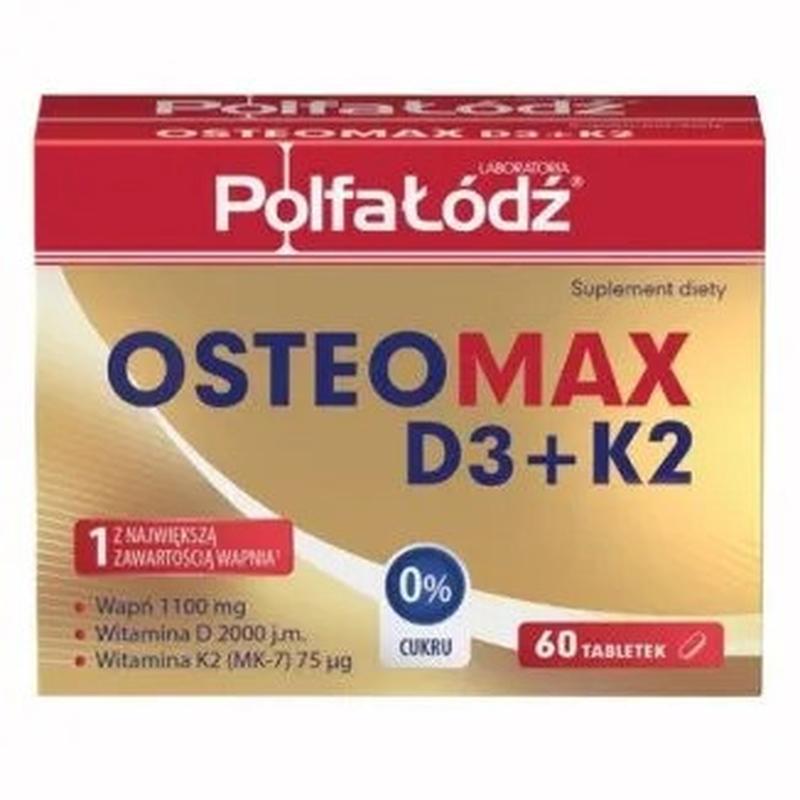 ОстеоМакс OsteoMax D3+K2 Laboratoria PolfaŁódź, Польша, 60 таб... - 458 ...