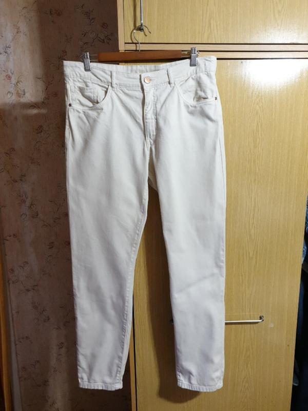 Стрейчевые бежевые джинсы  kappahl