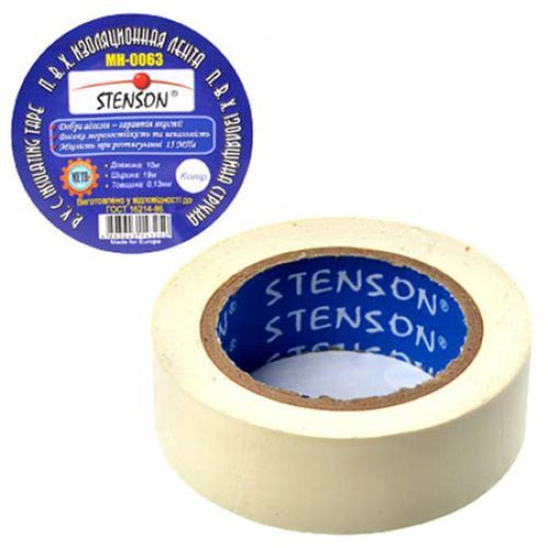 Изолента ПВХ "Stenson" 50м.. Изолента Стенсон 50. Изолента Stenson 0.13х19мм 10 м синяя 10шт/уп изолента Stenson 0.13х19х10 м синяя. Лента электроизоляционная (изолента-PVC-Black-18mmx20mx0.13mm) 0985182001. Изолента пвх 25