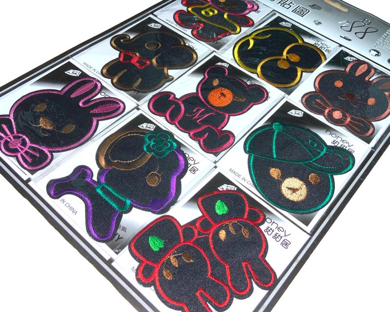 Аппликация для одежды нашивка №88 Мультяшные персонажи 9шт/8х10см: цена ...