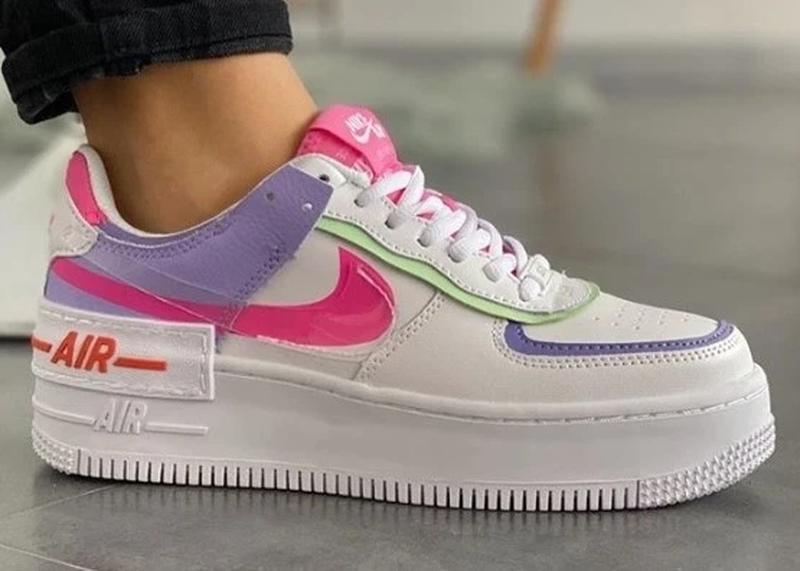 air force 1 shadow white multicolor