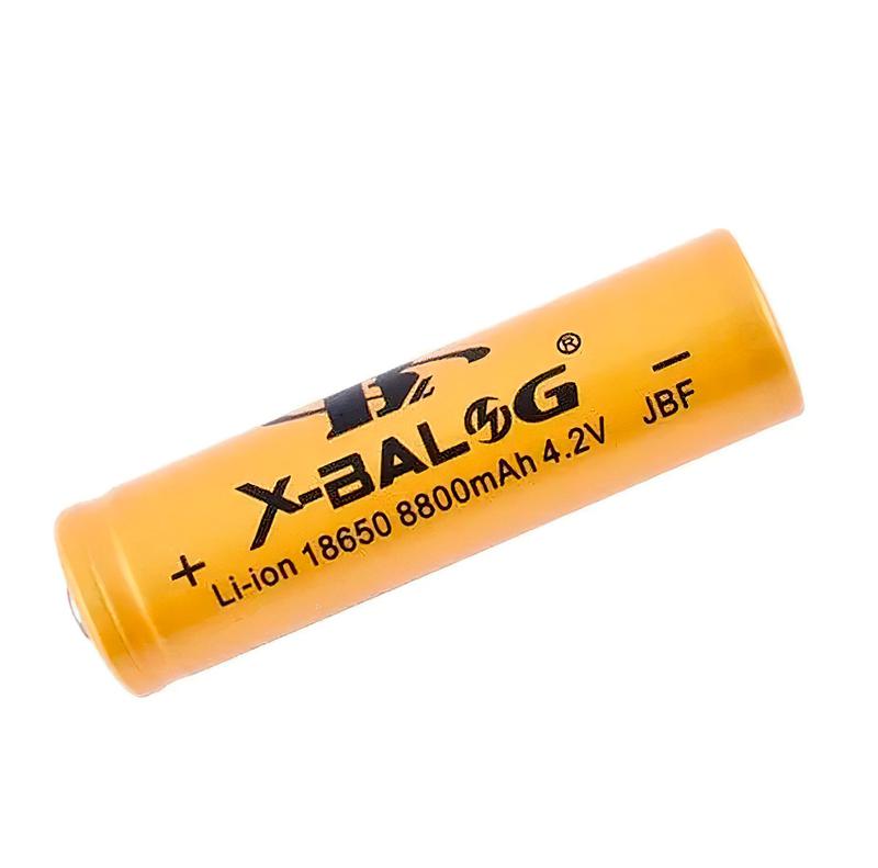 Аккумулятор 18650 Li-ion X-Balog 8800 mAh (250 mAh) 4.2v Gold,... - 60 ...