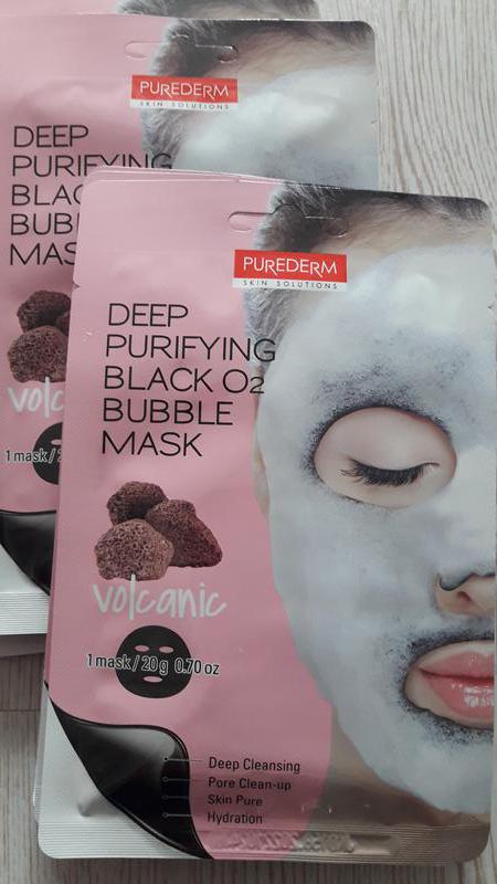 Глубоко очищающая кислородная маска для лица Volcanic. Корея