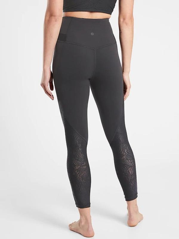 Леггинсы с кружевом athleta.gap лосины для спорта и йоги (xl)