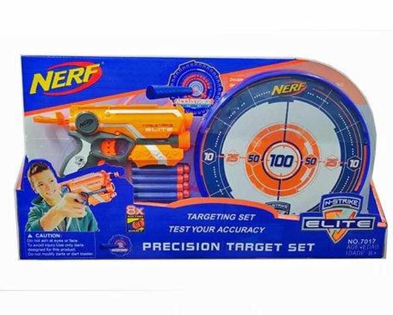 Пістолет Бластер Нерф Nerf N-Strike Elite 7017 на поролонових ... - 589 ...