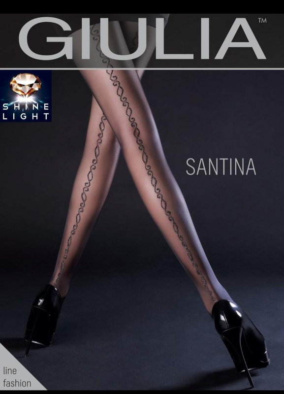 Купить колготки Giulia Santina 13 женские, цвет nero-silver