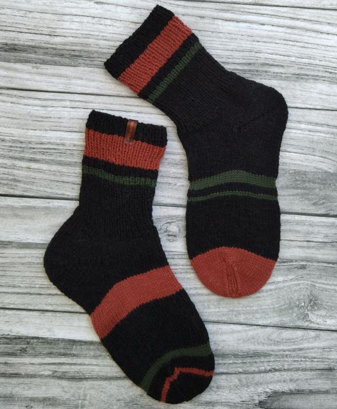Чоловічі в'язані шкарпетки - вовняні шкарпетки - подарунок чол...