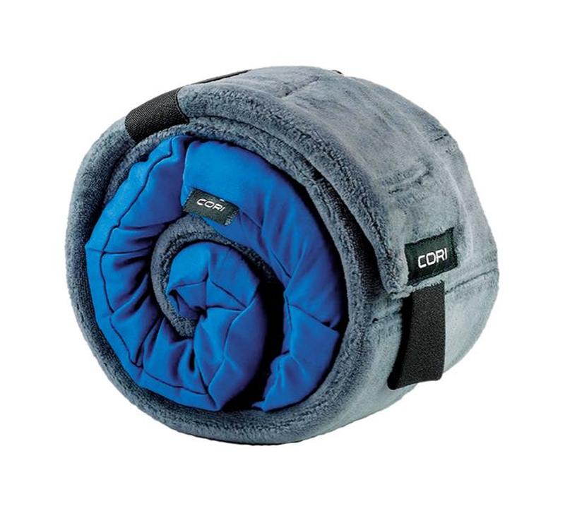 Синя модульна подушка для подорожей CORI з підтримкою