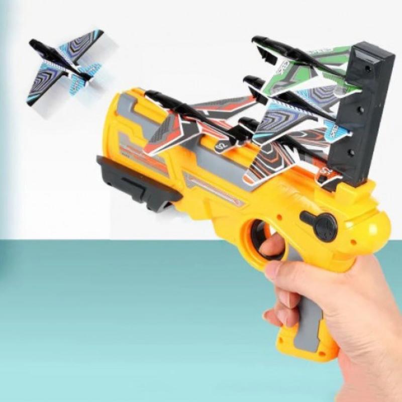 Детский игрушечный пистолет с самолетиками Air Battle катапуль...
