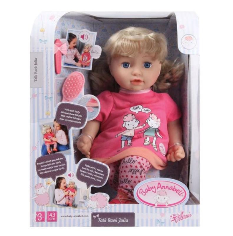 baby annabell talk back julia