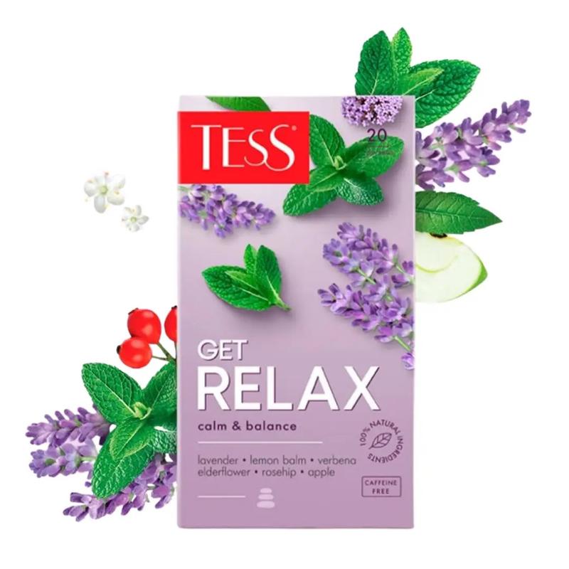 Get tea. Тесс 20пак get Relax (яблоко,Мелисса, шиповник,Лаванда,Вербена). Tess Relax чай. Чай Тесс релакс и детокс. Чай Tess get Relax.