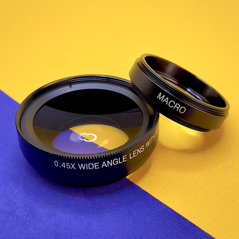 Универсальная 0.45Х широкоугольная + 12.5Х макро линза на телефон: цена ...