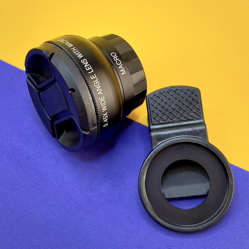 Универсальная 0.45Х широкоугольная + 12.5Х макро линза на телефон: цена ...