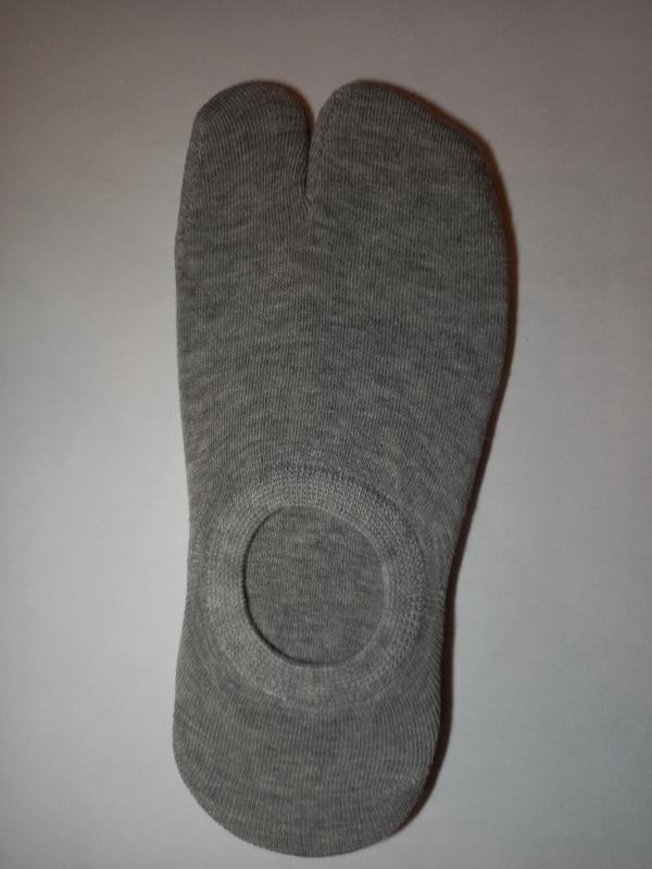Носки для таби с перепонкой следки шкарпетки серые короткі сір...